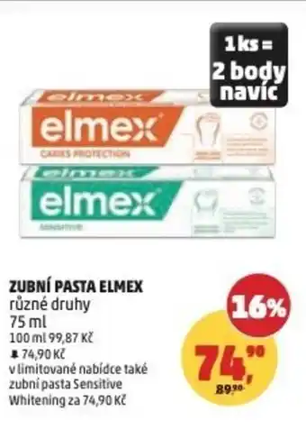 Penny Market Zubní pasta elmex nabídka