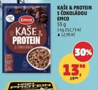 Penny Market Kaše & protein s čokoladou Emco nabídka