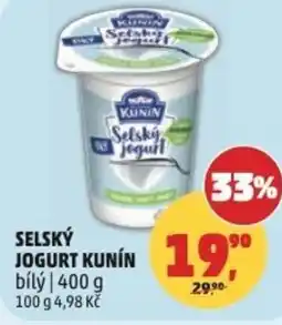 Penny Market Selský jogurt kunin nabídka