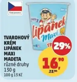 Penny Market Tvarohový krém lipánek maxi madeta nabídka