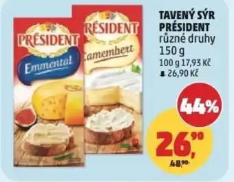 Penny Market Tavený sýr président nabídka