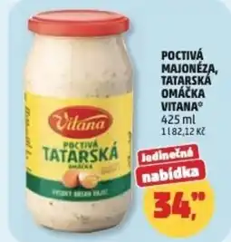 Penny Market Poctivá majonéza, tatarská omáčka vitana nabídka