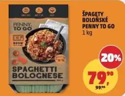 Penny Market Špagety boloňské penny to go nabídka