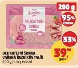Penny Market Delikatesní šunka vařená řezníkův talíř nabídka