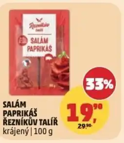 Penny Market Salám paprikáš řezníkův talíř krájený nabídka