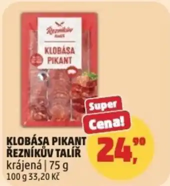 Penny Market Klobása pikant řezníkův talíř krájená nabídka