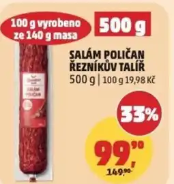 Penny Market Salám poličan řezníkův talíř nabídka
