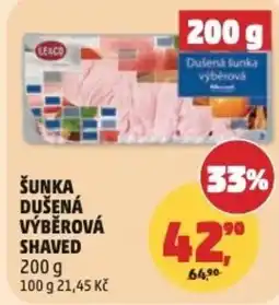 Penny Market Šunka dušená výběrová shaved nabídka