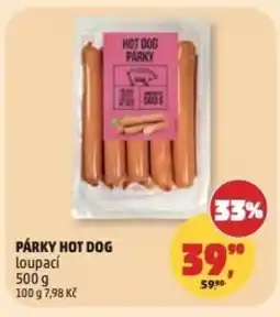 Penny Market Párky hot dog loupací nabídka