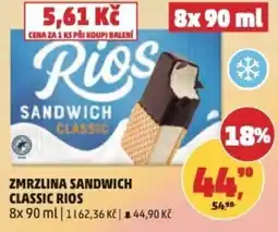 Penny Market Zmrzlina sandwich classic rios nabídka