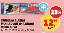 Penny Market Trubička plněná vanilkovou zmrzlinou wera nova nabídka