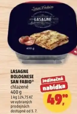 Penny Market Lasagne bolognese San fabio nabídka