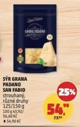 Penny Market Sýr grana padano San fabio nabídka