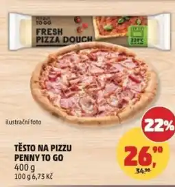 Penny Market Těsto na pizzu penny to go nabídka