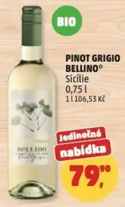 Penny Market Pinot grigio bellino Sicílie nabídka