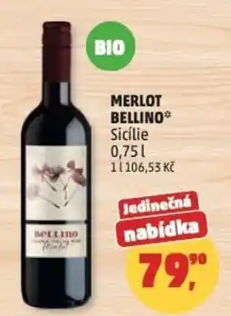 Penny Market Merlot bellino Sicílie nabídka