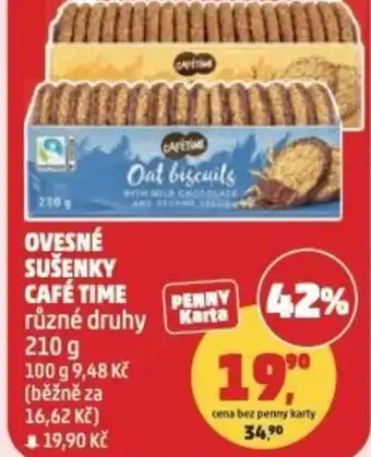 Penny Market Ovesné sušenky café time nabídka