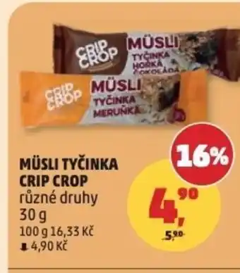 Penny Market Müsli tyčinka crip crop nabídka