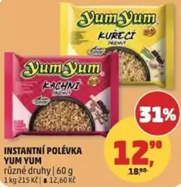 Penny Market Instantní polévka yum yum nabídka