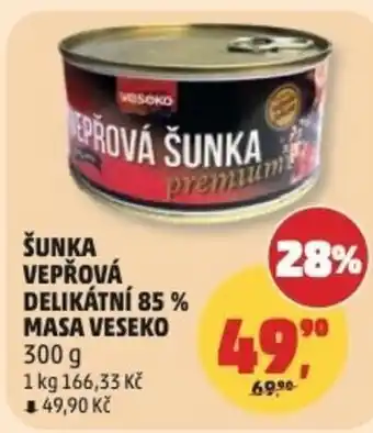 Penny Market Šunka vepřová delikátní 85% masa veseko nabídka
