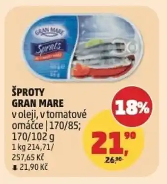 Penny Market Šproty Gran mare nabídka