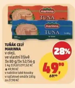 Penny Market Tuňák celý marinna nabídka