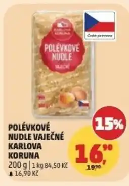 Penny Market Polévkové nudle vaječné karlova koruna nabídka