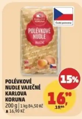 Penny Market Polévkové nudle vaječné karlova koruna nabídka