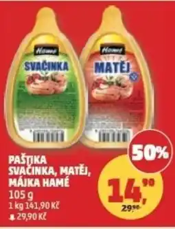 Penny Market Pastika svačinka, matěj, májka hamé nabídka