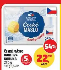 Penny Market ČESKÉ MÁSLO KARLOVA nabídka