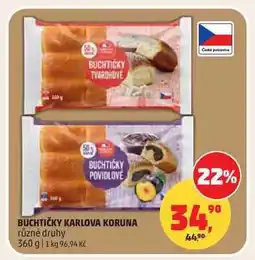 Penny Market BUCHTIČKY KARLOVA KORUNA různé druhy nabídka
