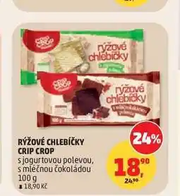Penny Market RÝŽOVÉ CHLEBÍČKY CRIP CROP s jogurtovou polevou, s mléčnou čokoládou nabídka