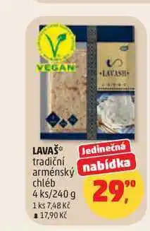 Penny Market LAVAŠ tradiční Jedinečná arménský nabídka chléb 4 ks/240 g nabídka