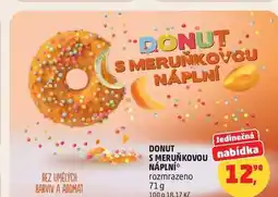 Penny Market DONUT S MERUŇKOVOU NÁPLNÍ nabídka