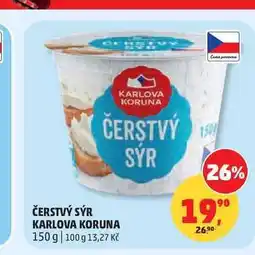 Penny Market ČERSTVÝ SÝR KARLOVA KORUNA nabídka