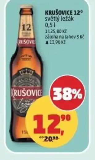 Penny Market Krušovice 12* světlý ležák nabídka