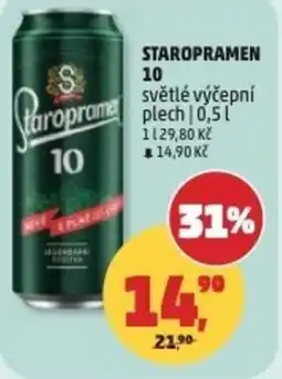 Penny Market Staropramen 10 světlé výčepní plech nabídka