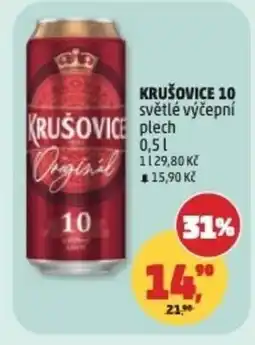 Penny Market Krušovice 10 světlé výčepní nabídka
