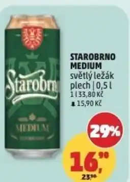 Penny Market Starobrno medium světlý ležák nabídka