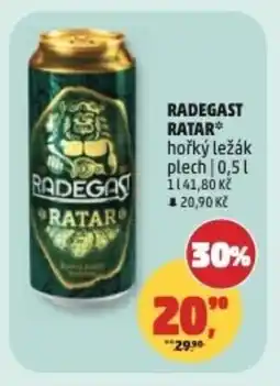 Penny Market Radegast ratar hořký ležák plech nabídka