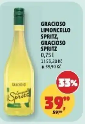Penny Market Gracioso limoncello spritz, gracioso spritz nabídka