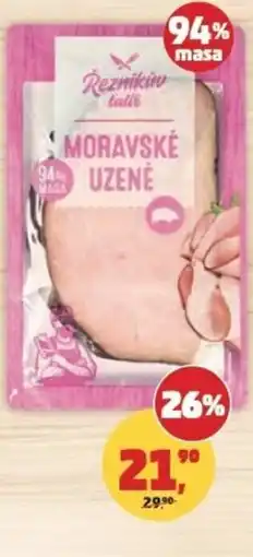 Penny Market Moravské uzené řezníkův talíř krájené nabídka