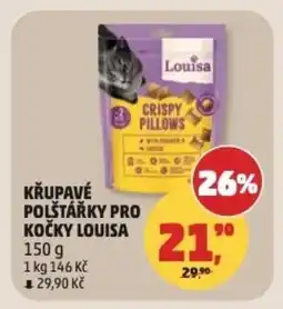Penny Market Křupavé polštářky pro kočky louisa nabídka