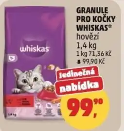 Penny Market Granule pro kočky whiskas nabídka