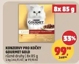 Penny Market Konzervy pro kočky gourmet gold nabídka