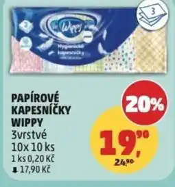 Penny Market Papírové kapesníčky wippy 3vrstvé nabídka