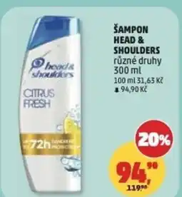 Penny Market Šampon head & shoulders nabídka
