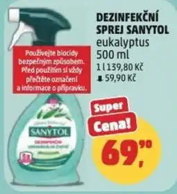 Penny Market Dezinfekční sprej sanytol eukalyptus nabídka
