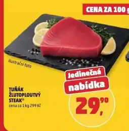 Penny Market Tuňák žlutoploutvý steak nabídka