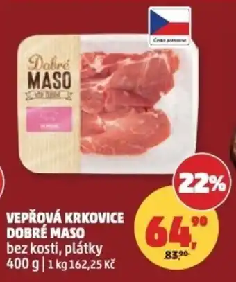Penny Market Vepřová krkovice dobré maso nabídka